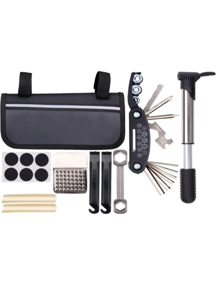 SADA NÁŘADÍ NA KOLO 14 POLOŽEK V KUFRU NA NÁŘADÍ NA KOLO