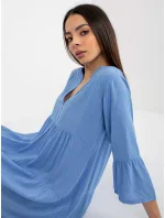 Šaty D73761M30214C modré