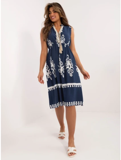 Šaty DHJ SK 12616.13 tmavě modré Šaty DHJ SK 12616.13 tmavě modré