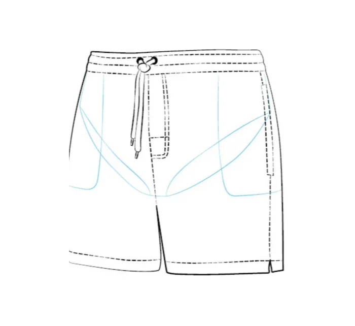 Pánské plavky Travel Shorts SM27N-6 Červená - Self Pánské plavky Travel Shorts SM27N-6 Červená - Self