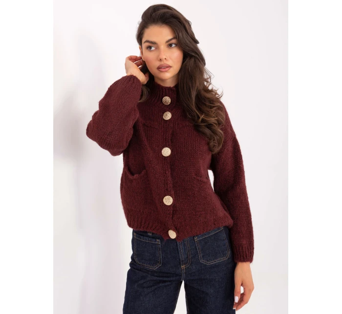 Dámský svetr Jumper MI SW WM218.02 Bordó - FPrice