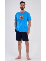 Pánské pyžamo šortky Méďa Happy Pánské pyžamo šortky Méďa Happy