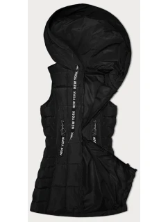 Černá dámská vesta s kapucí S'West (B8226-1)