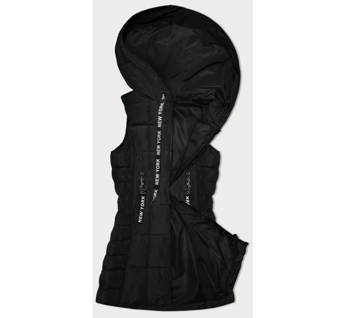 Černá dámská vesta s kapucí S'West (B8226-1)