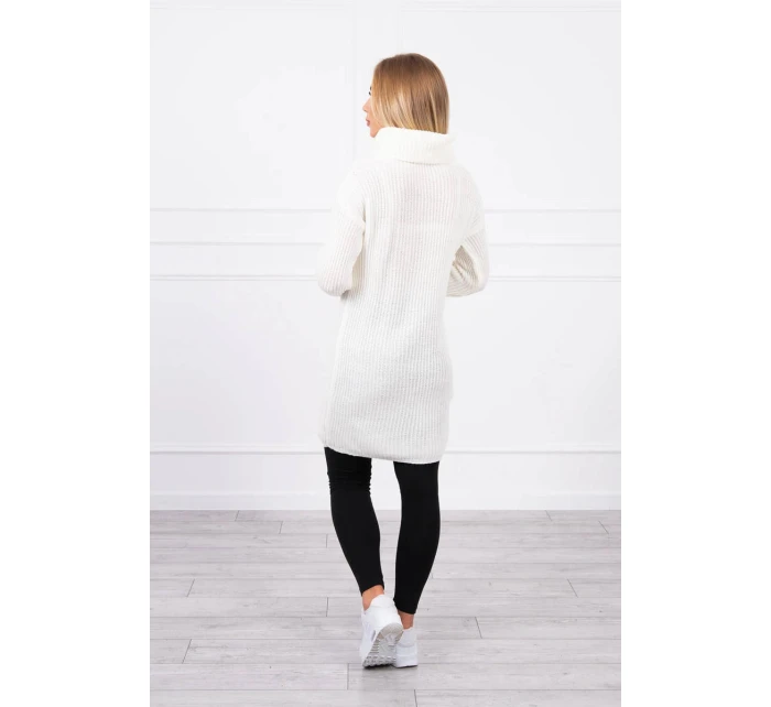 Rolákový svetr ecru