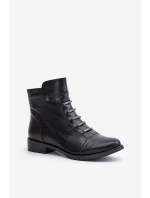 Zateplené dámské boty na plochém podpatku černé model 21672283 - Boto Zateplené dámské boty na plochém podpatku černé model 21672283 - Boto