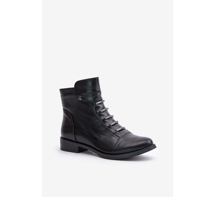 Zateplené dámské boty na plochém podpatku černé model 21672283 - Boto Zateplené dámské boty na plochém podpatku černé model 21672283 - Boto