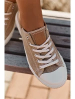 Dámské Textilní Tenisky Big Star RR274795 Béžové Dámské Textilní Tenisky Big Star RR274795 Béžové