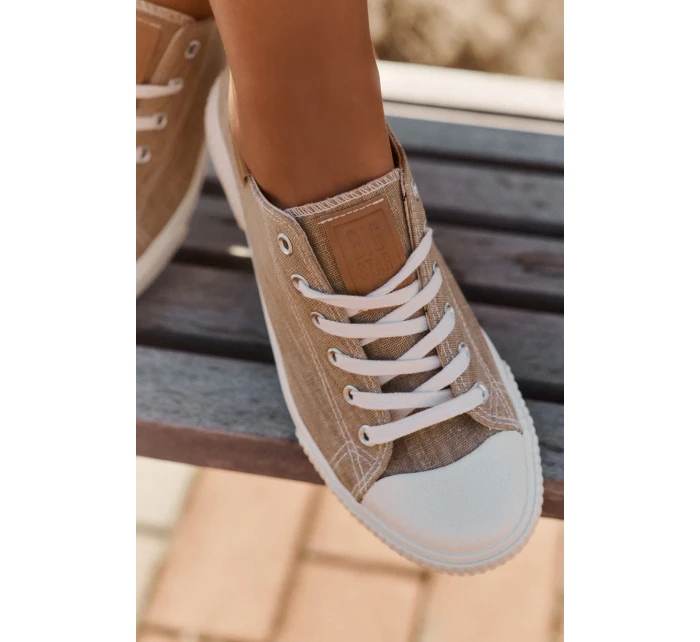 Dámské Textilní Tenisky Big Star RR274795 Béžové Dámské Textilní Tenisky Big Star RR274795 Béžové