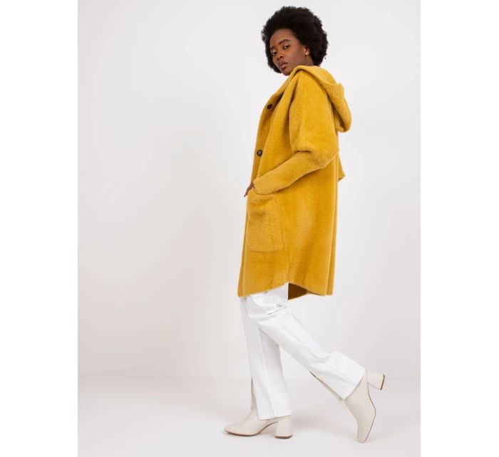 Dámský kabát  MBM  PL 1518.95P tmavě žlutý
