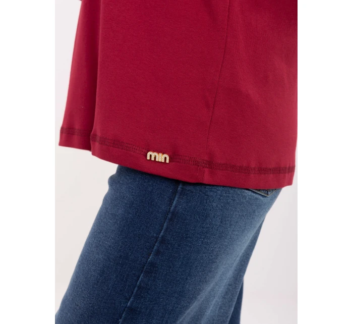 Bluzka RV BZ model 21309859 bordowy - FPrice Bluzka RV BZ model 21309859 bordowy - FPrice