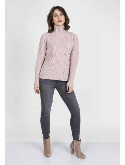 Svetr Estelle SWE 121 Powder pink model 17570697 - MKMSwetry