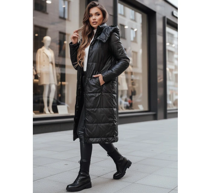 Dámská přechodná bunda ORVITA prošívaná s kapucí černá FashionStreet TY5024z Dámská přechodná bunda ORVITA prošívaná s kapucí černá FashionStreet TY5024z