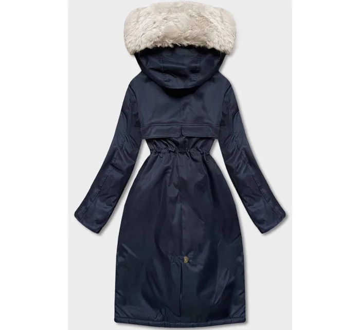 ZIMOWA KURTKA DAMSKA NA MISIU GRANATOWA model 21245407 - S'WEST