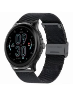 Dámské chytré hodinky GRAVITY GT12-1 Černý silikonový řemínek + černý náramek Dámské chytré hodinky GRAVITY GT12-1 Černý silikonový řemínek + černý náramek