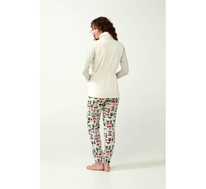 Béžová fleecová vesta model 20517342 - Vamp Béžová fleecová vesta model 20517342 - Vamp