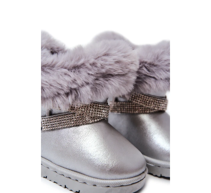 dětské sněhule s kubickými zirkony stříbrný Hollee dětské sněhule s kubickými zirkony stříbrný Hollee