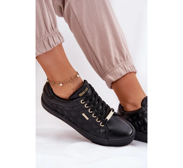 Dámské Tenisky Z Eko Kůže Big Star RR274323 Černé Dámské Tenisky Z Eko Kůže Big Star RR274323 Černé