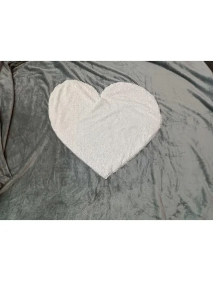 Semišová deka se srdíčkem šedá - Noidinotte