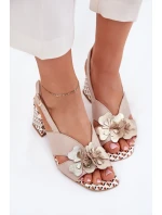 Sandály na podpatku model 214982 Step in style Sandály na podpatku model 214982 Step in style