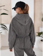 Dámská tepláková souprava SERINE tmavě šedá FashionStreet AY0646
