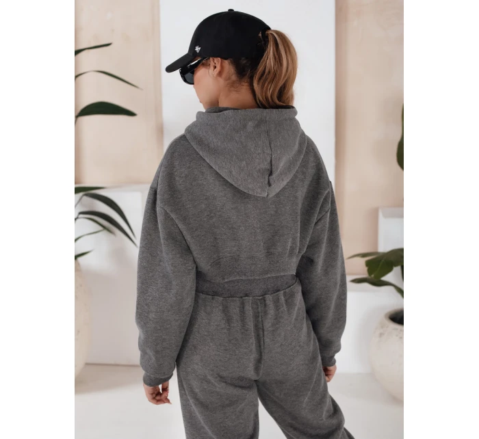 Dámská tepláková souprava SERINE tmavě šedá FashionStreet AY0646