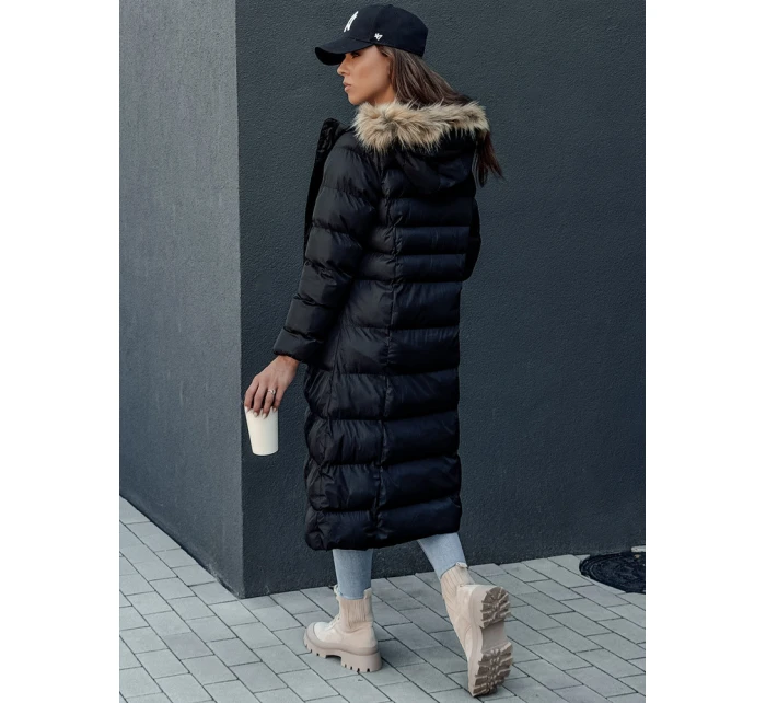 Dámský zimní kabát LUXWARM černý FashionStreet TY4374