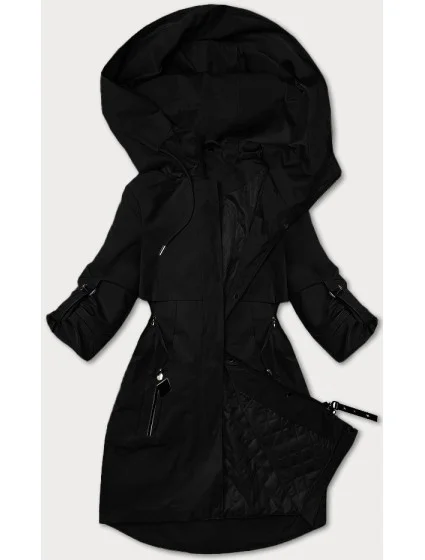 Černá dámská bunda typu větrovka model 20867437 - S'WEST Černá dámská bunda typu větrovka model 20867437 - S'WEST
