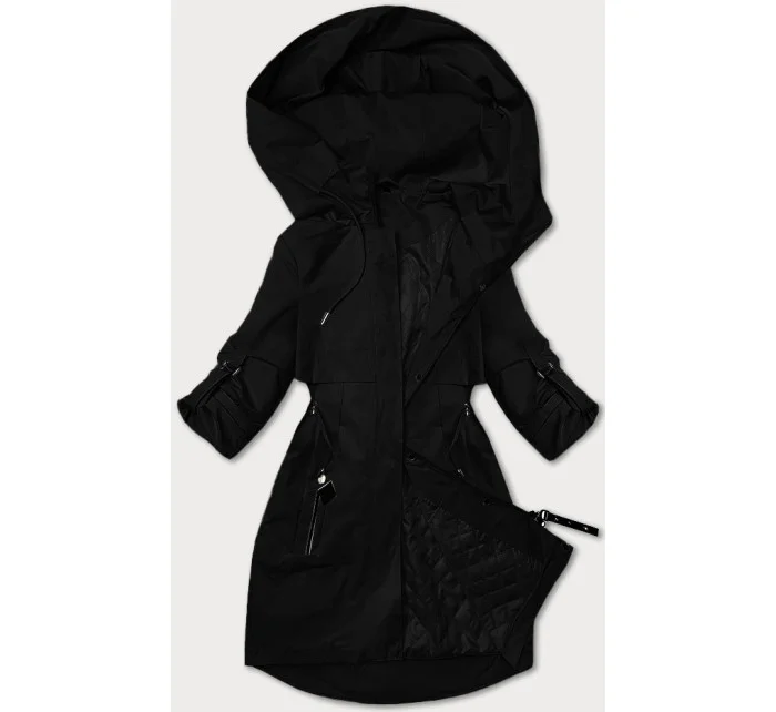 Černá dámská bunda typu větrovka model 20867437 - S'WEST Černá dámská bunda typu větrovka model 20867437 - S'WEST