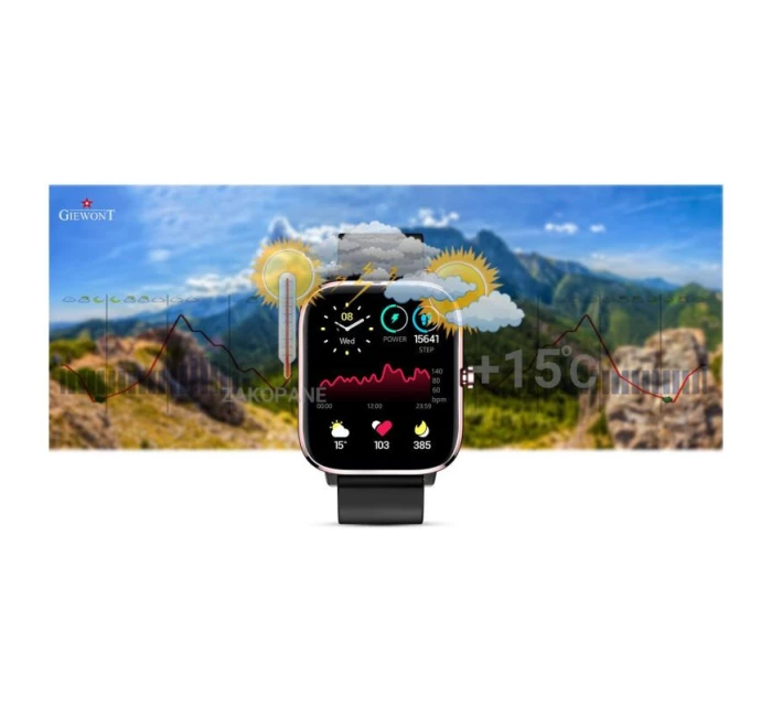 Chytré hodinky Giewont Pink and Black GW230-3