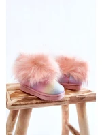 Dětské Kotníkové Boty Sněhule S Kožešinou Vícebarevný Ariana Dětské Kotníkové Boty Sněhule S Kožešinou Vícebarevný Ariana