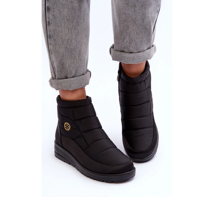 Dámské zimní boty s podšívkou černé Helis