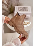 Zateplené dámské botky s z eko kůže model 21668868 - Boto Zateplené dámské botky s z eko kůže model 21668868 - Boto