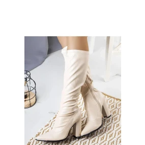 Kozačky na podpatku  model 204775 Solea