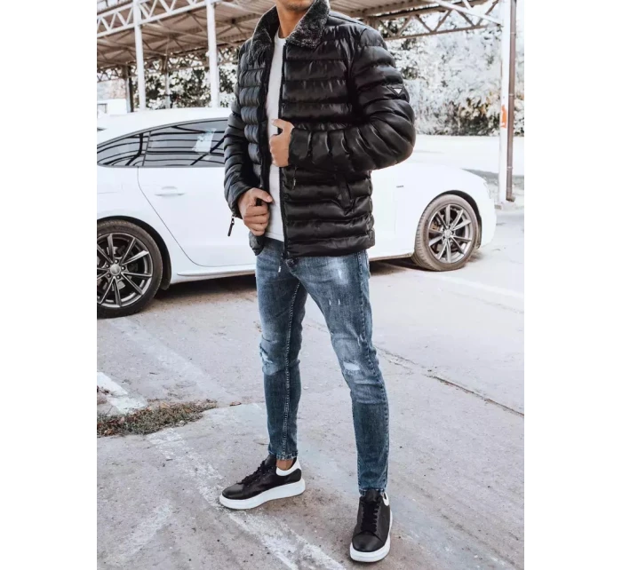 Pánská prošívaná bunda černá Dstreet TX4250