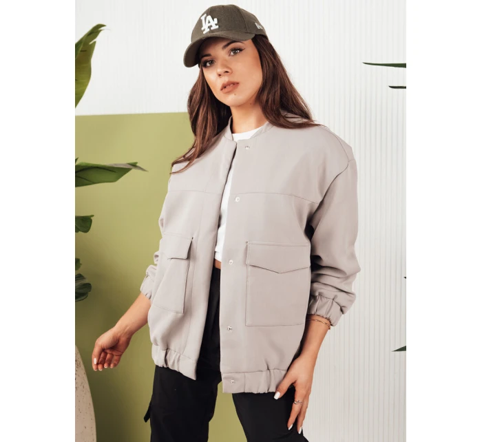 Dámská přechodová bunda QUESI šedá FashionStreet TY4292 Dámská přechodová bunda QUESI šedá FashionStreet TY4292