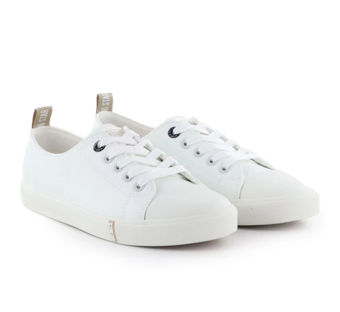 Dámské nízké tenisky z eko kůže bílé model 21906623 - Big Star