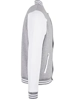 Build your Brand BB 004 College bunda 56.B004 heather grey/white Build your Brand BB 004 College bunda 56.B004 heather grey/white