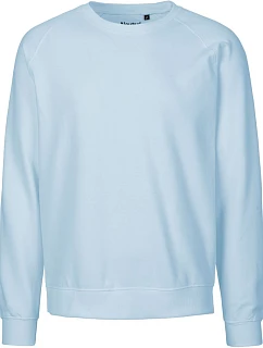 Neutral O 63001 Unisex raglánová mikina z bio bavlny 77.6301 light blue