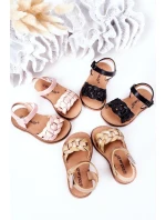 Dětské Sandály S Hadím Vzorem Černé Baxlee Dětské Sandály S Hadím Vzorem Černé Baxlee