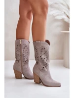 Kozačky Do  Na Podpatku Semišové Lewski model 21672676 - Boto