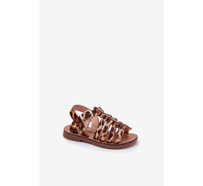 Dětské Sandály Dívčí Z Eko Kůže Leopard Mariana Dětské Sandály Dívčí Z Eko Kůže Leopard Mariana