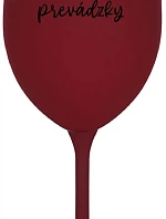 TATINKO MIMO PREVÁDZKY - bordovy pohár na víno 350 ml