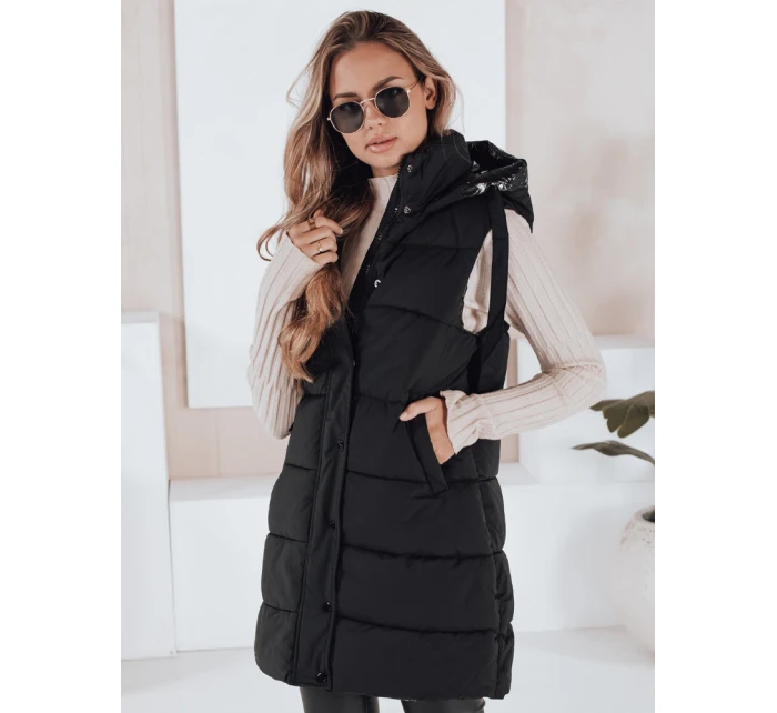 Dámská prošívaná vesta TOLIS černá FashionStreet TY3297