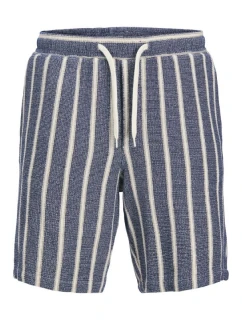 Jack&Jones krátké tepláky JPSTJAIDEN COBA STRIPE JOG SHORTS REG SN 12274413 OCEAN CAVERN