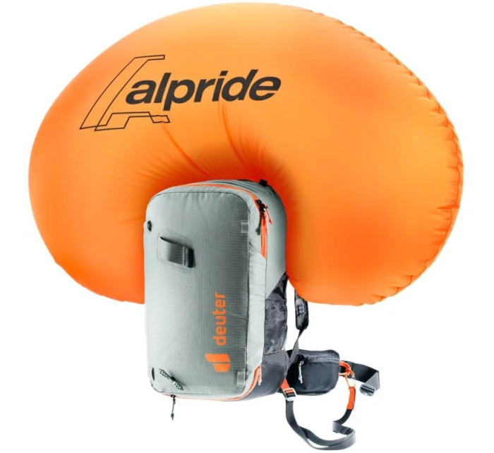 Lavinový batoh Deuter Alproof Lite 22L - plechový/černý + Garmin HRM Dual sensor