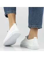 Dámské kožené ažurové polobotky Filippo DP7671