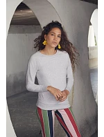 Fruit of the Loom Lady-Fit LW Raglan Sweat Dámská raglánová mikina 16.2146 heather grey Fruit of the Loom Lady-Fit LW Raglan Sweat Dámská raglánová mikina 16.2146 heather grey