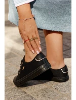 Dámské plátěné tenisky Big Star – černé