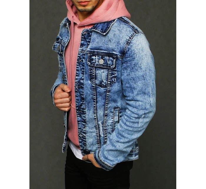 Pánská džínová bunda modrá TX3224 Pánská džínová bunda modrá TX3224
